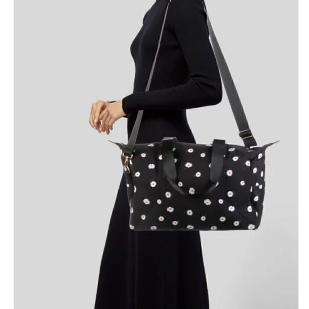 Alice + Olivia Nylon Floral Daisy Duffel Bag